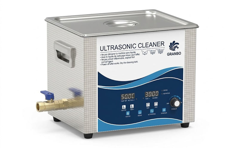 Bac à Ultrasons 10L Haute Puissance Réglable — Dégazage & Semi-Onde (Série X)